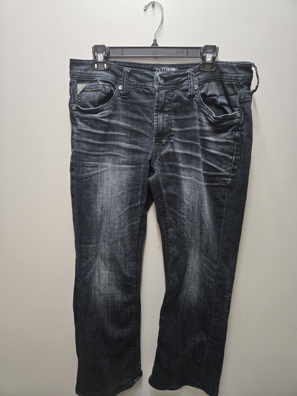 Salvage Mens 34R Buckle Exclusive Denim Jeans Mayhem Regular Bootcut Dark Wash
